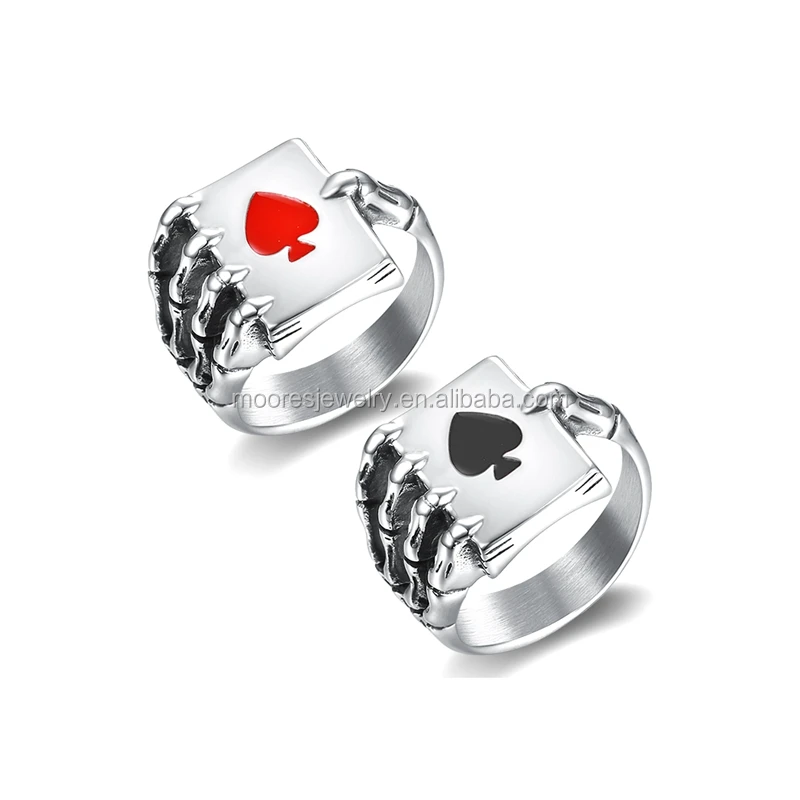 Imagens sobre assexualidade - Página 26 Jewelry-factory-gothic-skull-hand-claw-poker