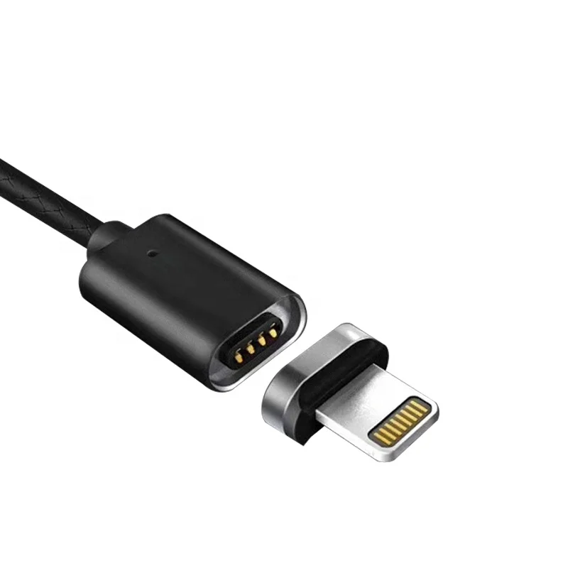 

Hot selling 3A magnetic fast charging cable, Black / gold / red / blue / silver