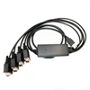 USB to 4 port Null Modem RS232 DB9 Serial Converter Adapter Cable with FTDI chipset