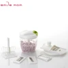 Smile mom 2 in 1 Plastic Kitchen 900ml Hand Mixing Egg Vegetable Garlic Swift Pull Chopper With 5 Blades