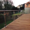 high quality plexiglass modern design ms pipe railing for deck balustrade