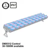 Outdoor Tune Hotel Facade DMX Control 800W RGB Led Purple Security Lighting Wall Washer