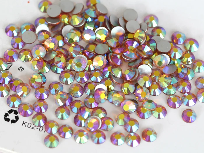 Factory Wholesale New Color  SS20 Northern Light Flat Back Crystal Strass Glass Non Hot Fix Gems for Bikinis Decoration