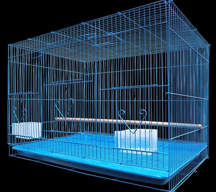 

wholesale luxury very large parrot bird cage price big metal iron wire mesh canary bird breeding cages for sale, Blue, white, blue