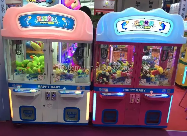 kids coin operated game machine mini 2 players simulator toy claw crane machine for shopping mall