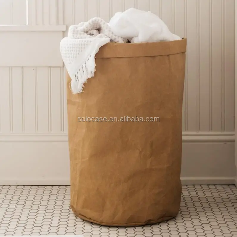 Washable Kraft Paper Storage Basket