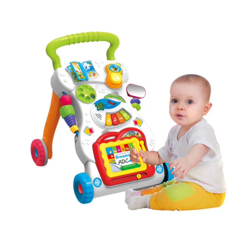 

Musical baby walker baby stroller cute baby cart with toys and music 2019 toys, Picture