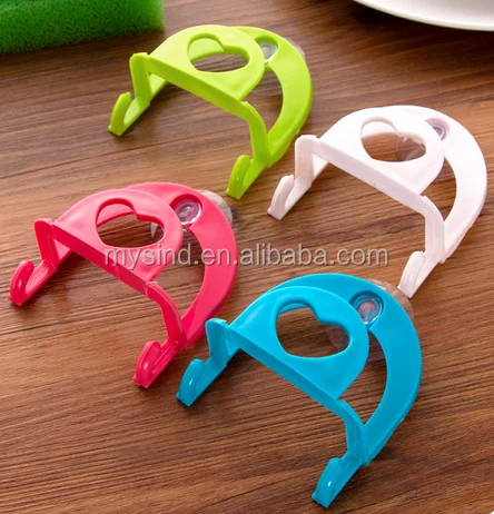 Bathroom Kitchen Decorative Removable Plastic Suction Cup Hook