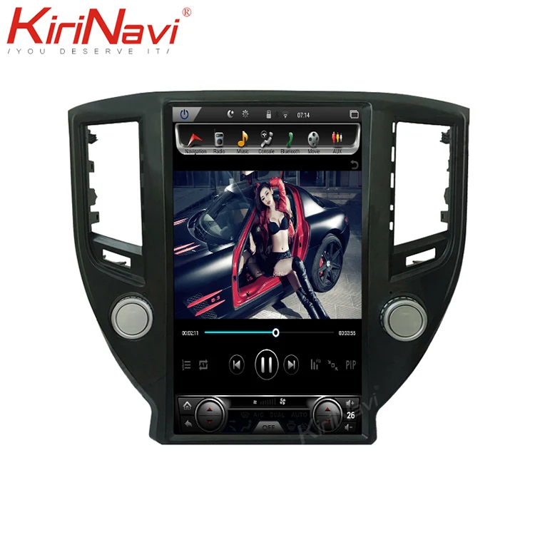 

KiriNavi Vertical screen Style android 7.1 13.6'' car dvd player navigation system for toyota crown 2015-2018 multimedia wifi 4g