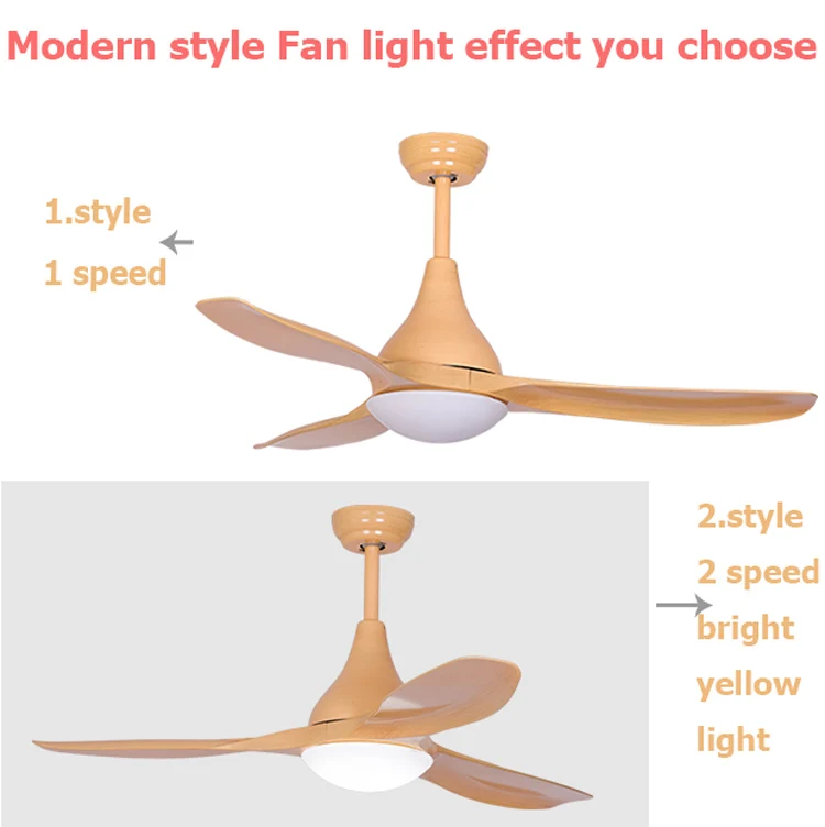 High Quality Multi Function Wood Color 3 Blades Electric Ceiling Fan With 24 W Led Light Buy Electric Ceiling Fan Ceiling Fan Ceiling Fan Product On