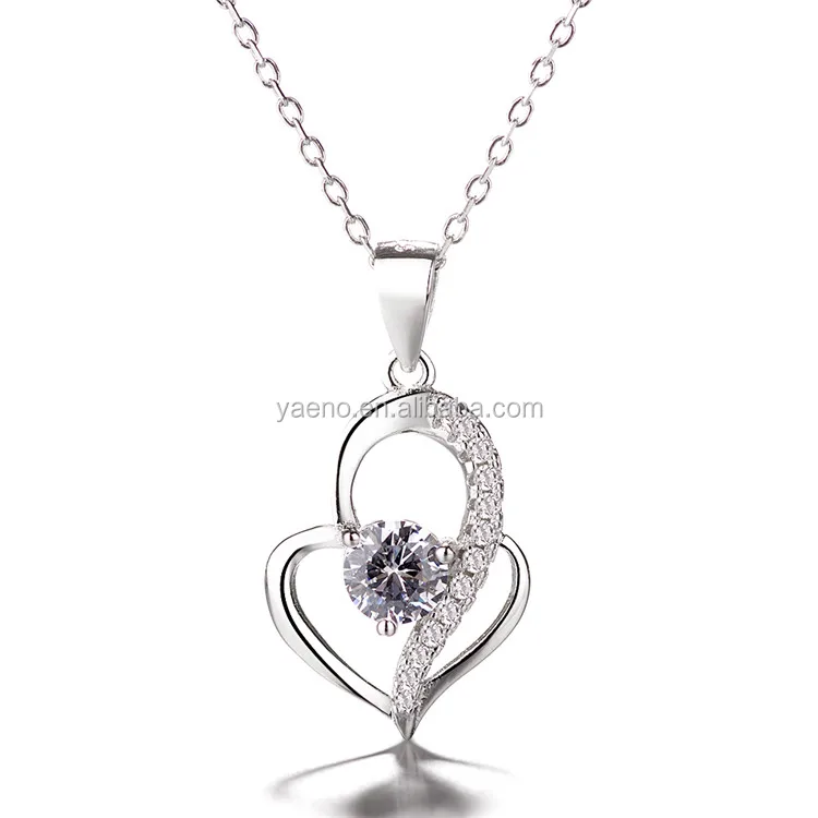 Wholesale Hot Design Jewelry 925 Sterling Silver Heart Pendant Necklace For Women Buy Necklace For Women Heart Necklace Pendant For Women 925 Silver Heart Necklace Product On Alibaba Com