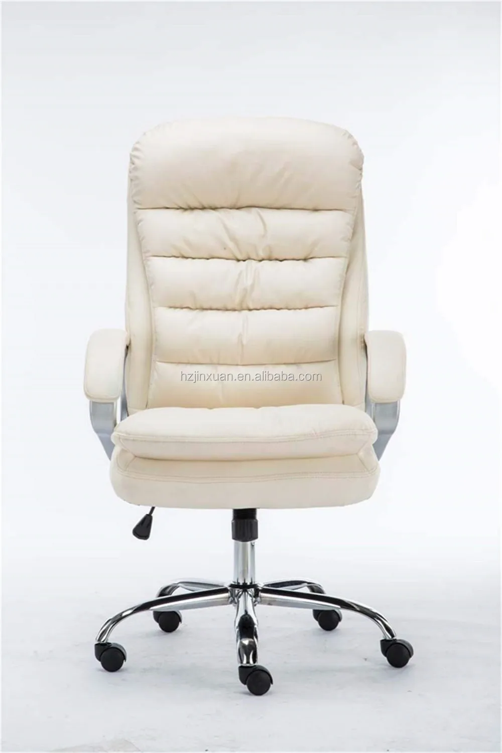 Modern White Color Luxury Pu Leather Office Chair Executive Heavy Duty