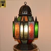 Custom printed Handmade Turkish mosque Mosaic Hanging Lantern lightings Decorative lgiht Arabic Morocco shade arabic table lamp