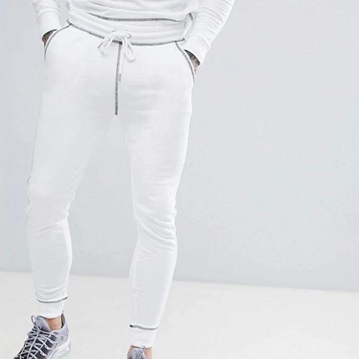 Casual Wholesale Slim Fit White Gym Custom Tracksuit New Design Joggers ...