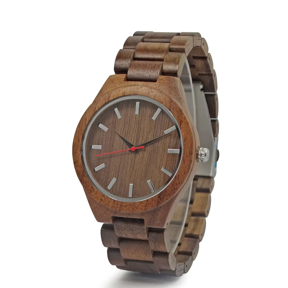 

China Factory Wood Watch Men Simple Wooden Watches Male Stylish Wrist Man Clock Relogio Masculinos