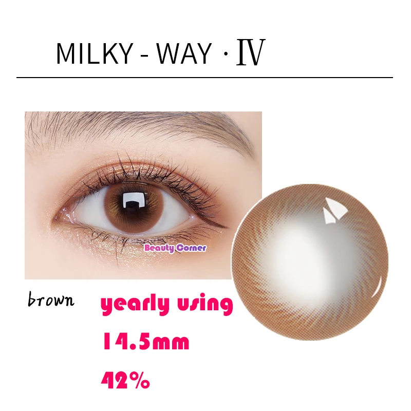 

Milky Way 4 Colored Contact Lenses Cosmetic Makeup Soft Korea Solotica Contact Lens