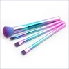 4 Makeup brush loose powder foundation eye shadow pole gradient Makeup Brush Set Beauty Tools Colored pole