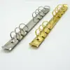 Convenient plastic 6 rings din rail clip for book/paper clip metal spring clips/metal ring binder clips