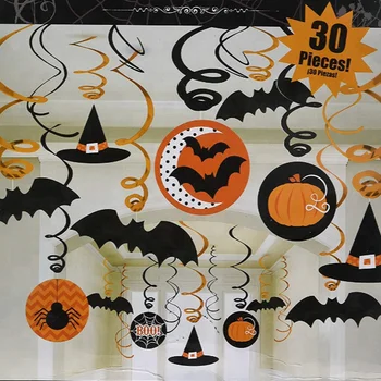 New Age Scare Halloween Party Witches Bats Swirl Ceiling Hanging