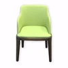 light green upholstery solid wood dining chair for high end restaurant furniture