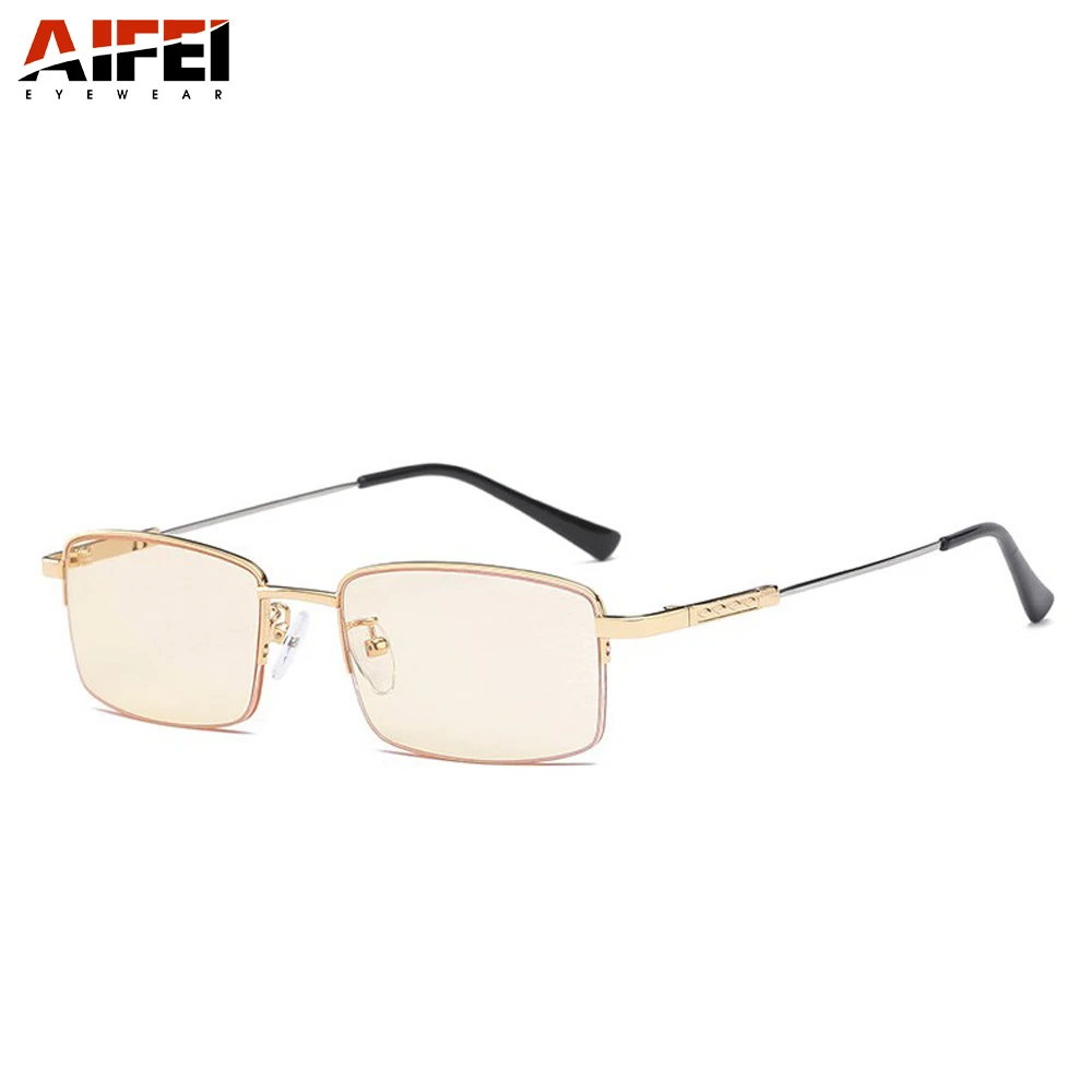 

Hot sale and top quality titanium frame computer gaming glasses to block blue light, Transparent;yellow