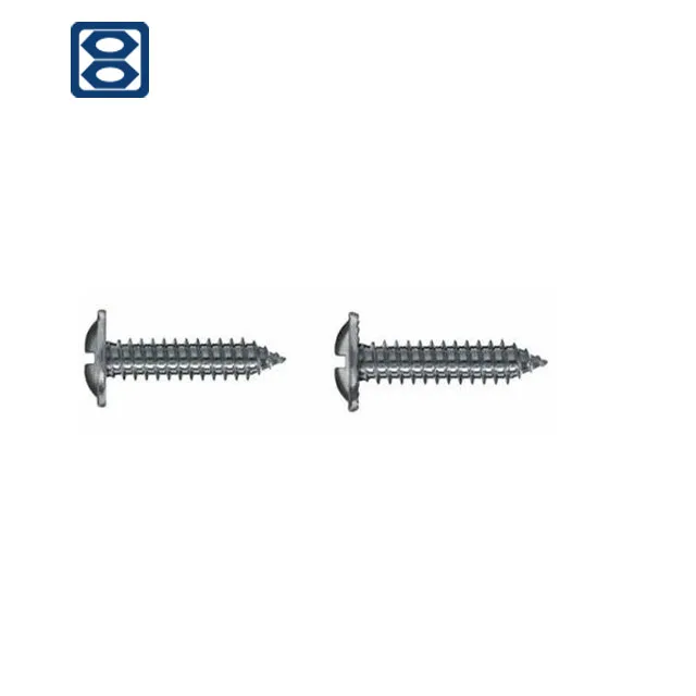 
Zinc DIN968 Inch Cross recessed round head self tapping screws 