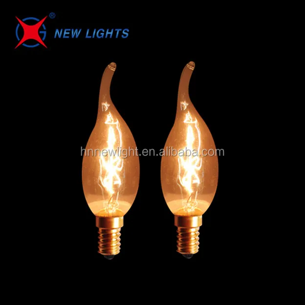 Factory hot selling 25W 40W 60W C35 E14 Vintage Edison style Filament Light Bulb