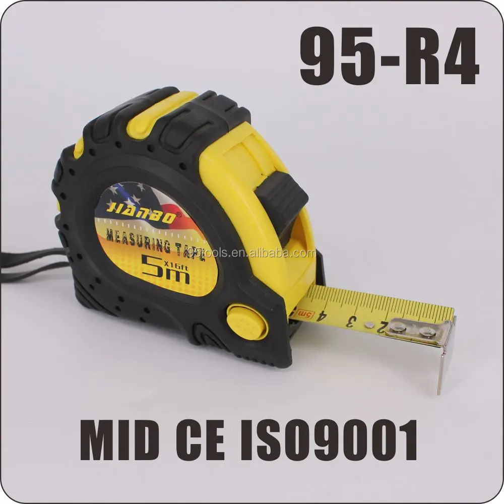 
3m 5m 7.5m 10m rubber coated auto lock tape measure with logo 
