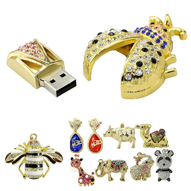

Jewelry Usb Flash Drive , Jewelry Pen Drive, Usb Flash Memory Stick, Red, silver, transparent, white, yellow