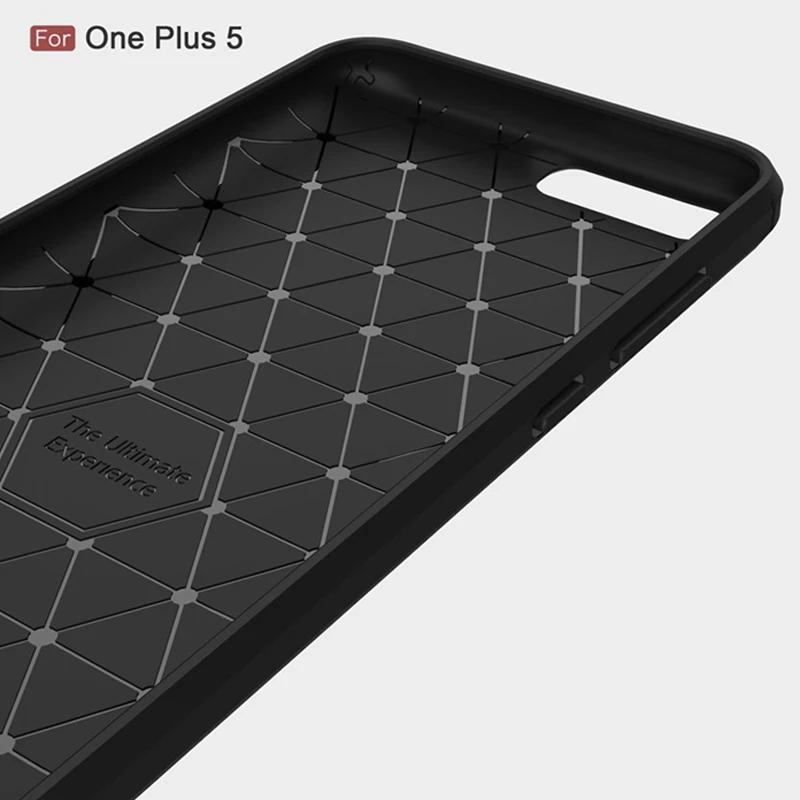 2017 New Arrival Carbon Fiber Tpu case for OnePlus 5 soft cover