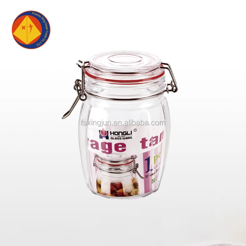 Sealable Smell Proof Cute 330ML Plastic Cookie Jar With Lids