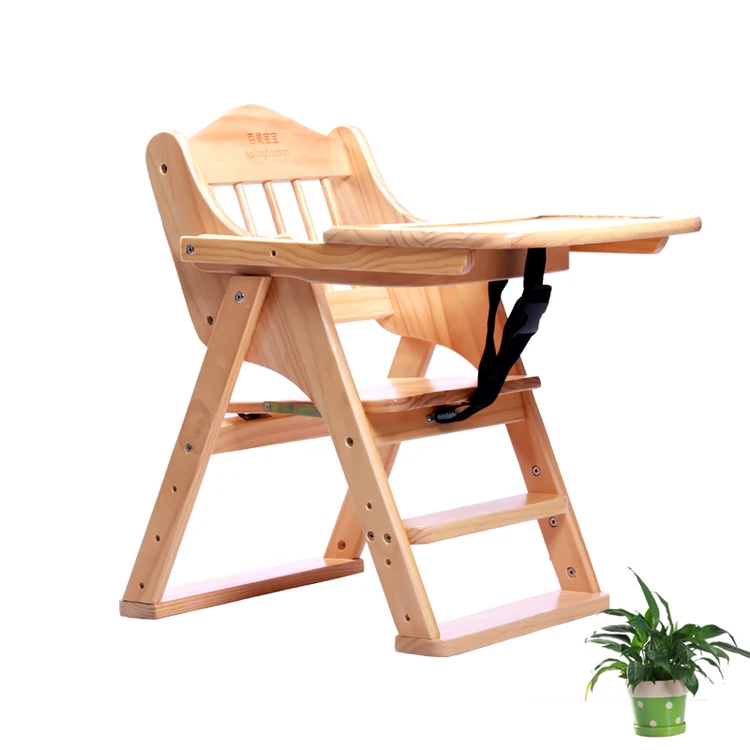 wooden convertible high chair