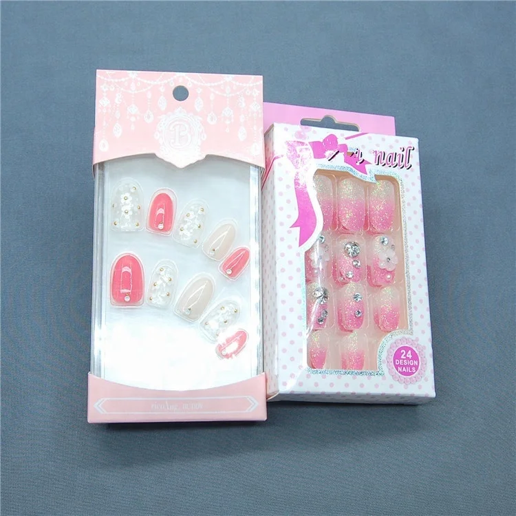 
Guangzhou Free Sample Private Label Artificial Fingernails Glitter 3d Nail Diamond Art Decoration 