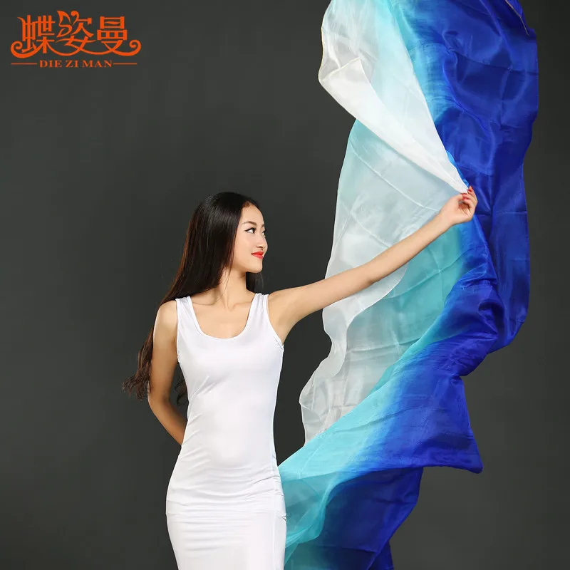 
SJ003 Performance Professional bellydance Silk veil for girl 