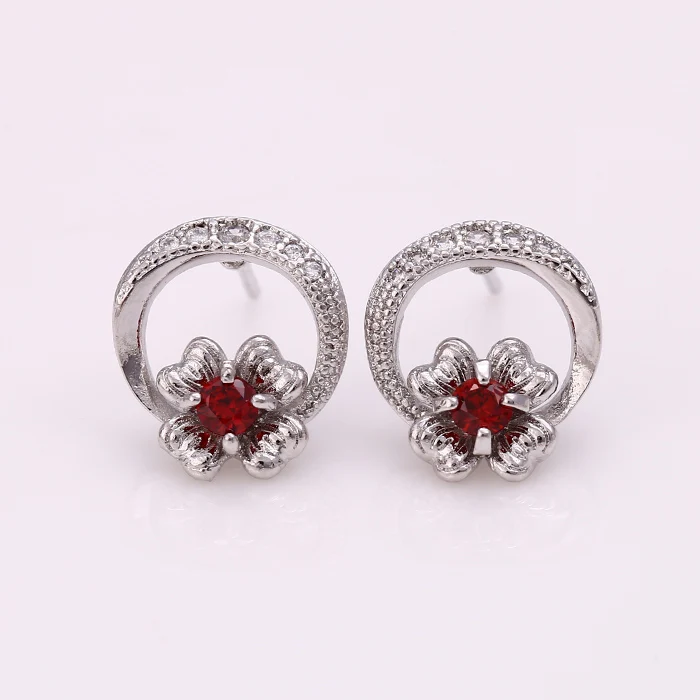 

26214 xuping elegant crystal rhinestone ear stud earrings for women