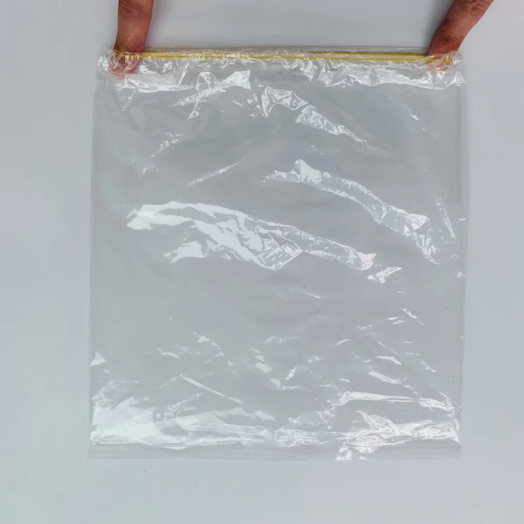 
clear transparent PE plastic bag with elastic 