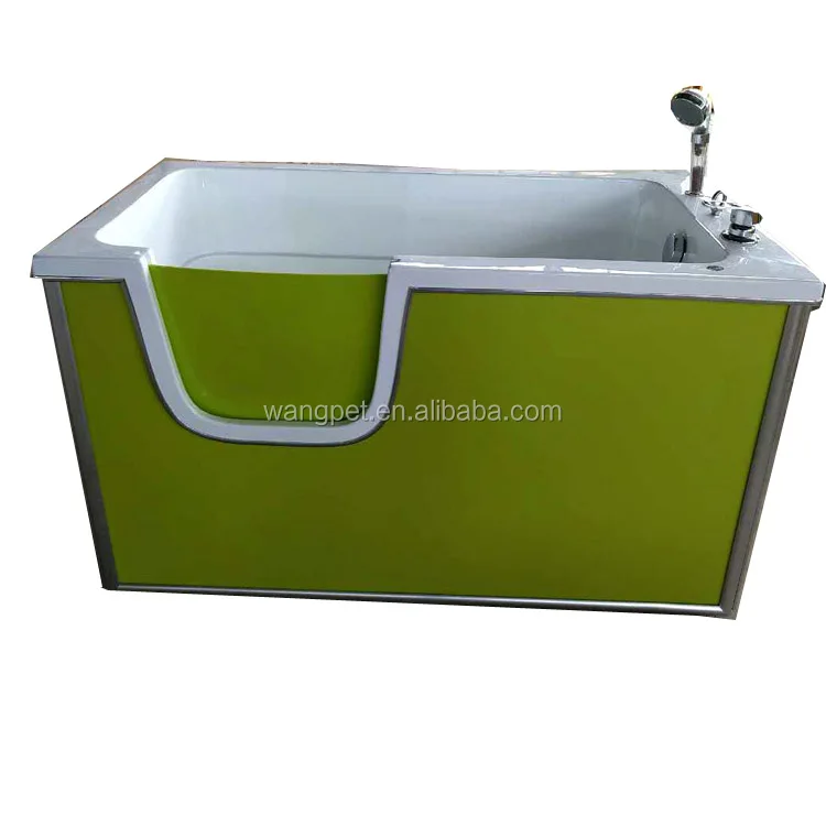 Pet Grooming Bathtub Removable Side Door Dog Wash Machine Fiberglass