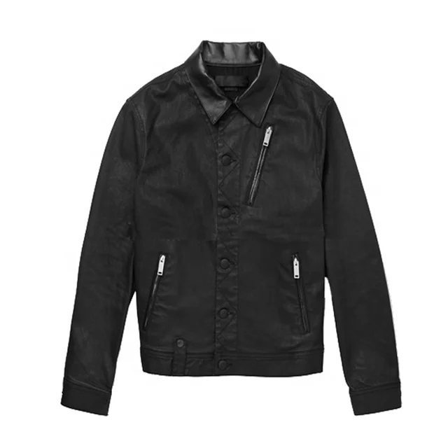 oversized black denim jacket mens