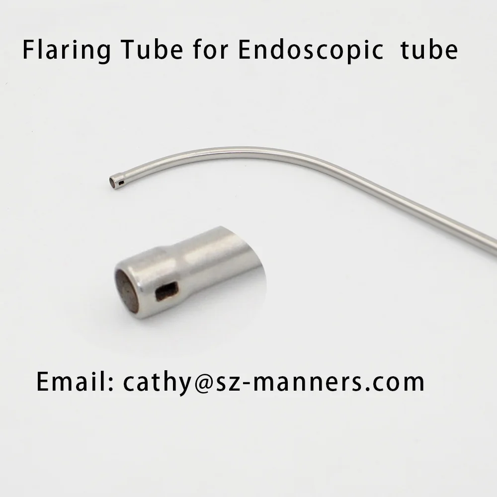 Ent Stainless Steel Endoscopic Bent Catheter Tube Buy Stainless Steel