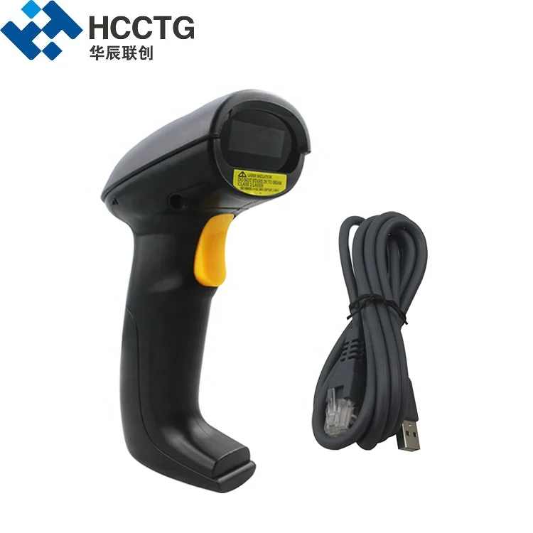 

Handle Safety Portable 1D Laser Scanner Barcode Label Gun HS-6100