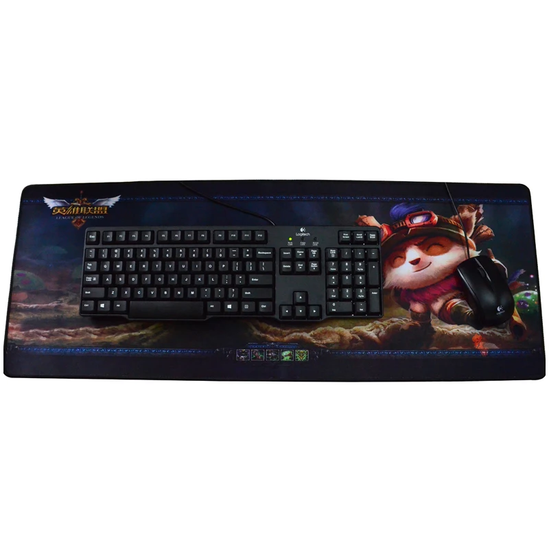 Popular custom large gaming mouse pad with sewn edge