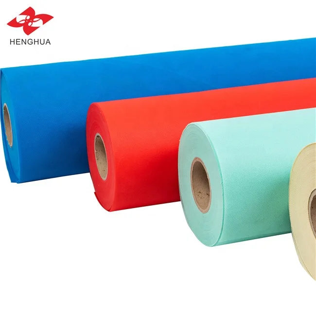 

Henghua 10-250gsm Polypropylene Spunbond Non Woven Fabric Rolls Dot/Cross Embossed High Tensile TNT Tela Notex Fabric