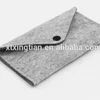High Quality Mini Computer Gray Color Wool Felt Pad Bag