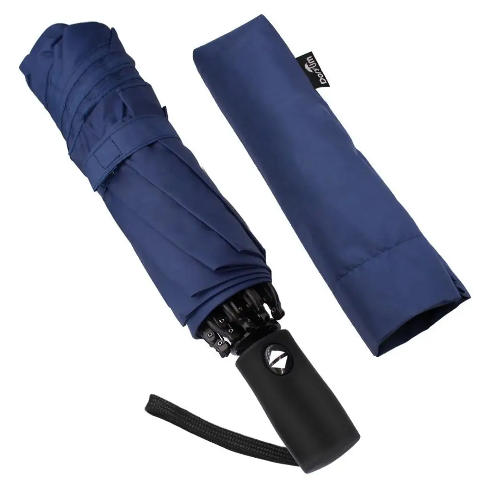 Automatic Travel Umbrella With Safe Auto Lock Design Windproof Folding
