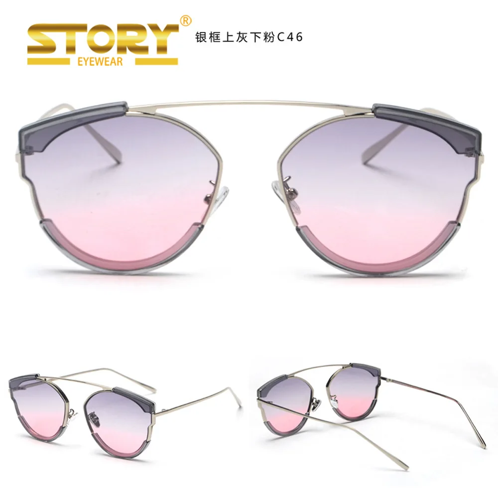 

STORY WY31067 Ultra light Lady Single Bridge Sunglasses Women Fashion Shades Eyewear, Pictures showed as follows