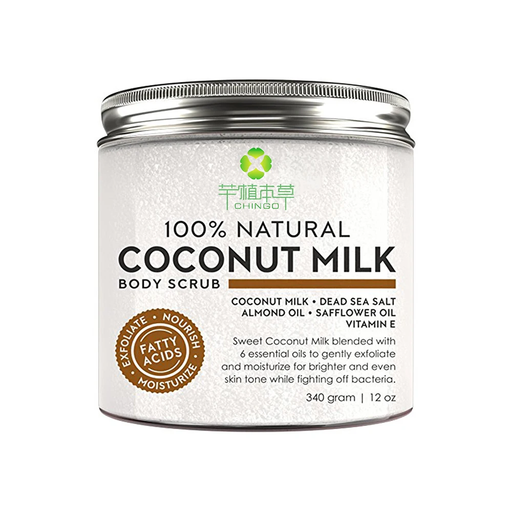 

Moisturizing exfoliator deep cleaning coconut milk body scrub