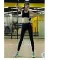 2016 yoga Pants Women Fitness Sport Pant Running Gym Workout Clothes Yoga Leggings High Waist Patchwork