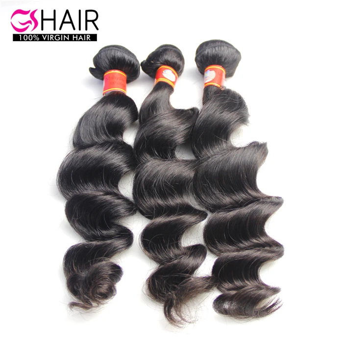 

Unprocessed virgin malaysian hair weave natural human hair 3pcs/lot mixed length free shipping full cuticle aligned gs hair, Natural color 1b to #2