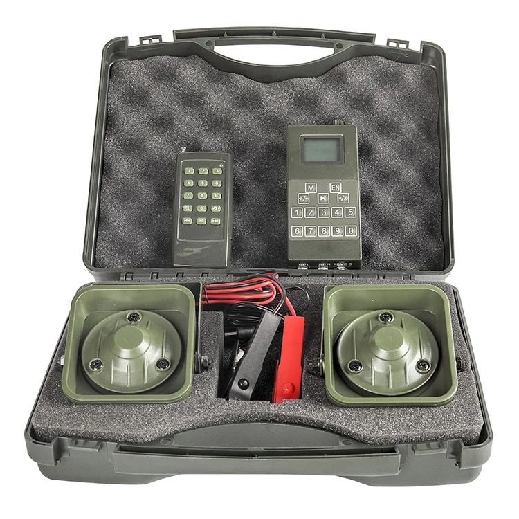 

New Model 2015 predator attractor call, hunting bird caller with Default 260 songs included, Green / camouflage