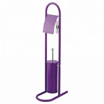 purple toilet brush